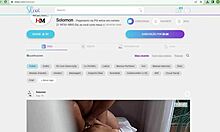 Hemmagjord video av en stygg par anal tantrisk massage med stora bröst