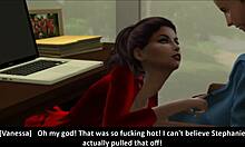 Encontro quente da mulher casada com seu vizinho em Sims 4