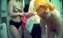 Various seductive chicks show their bodies in the showers