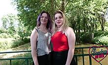 Malicia och Matylde, två europeiska blondiner, hänger sig åt lesbisk trekant